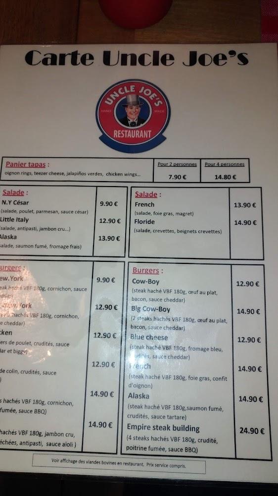 Uncle Joe's - Menu Image 2